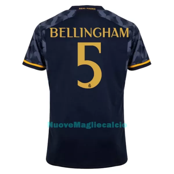 Maglia Real Madrid Bellingham 5 Uomo Secondo 2023/24