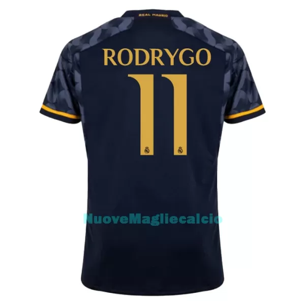 Maglia Real Madrid Rodrygo 11 Uomo Secondo 2023/24