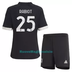 Completo calcio Juventus Rabiot 25 Bambino 3rd 2023/24 Completo calcio Juventus Rabiot 25 Bambino 3rd 2023/24