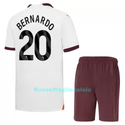 Completo calcio Manchester City Bernardo 20 Bambino Secondo 2023/24 Completo calcio Manchester City Bernardo 20 Bambino Secondo 2023/24