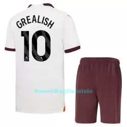 Completo calcio Manchester City Grealish 10 Bambino Secondo 2023/24 Completo calcio Manchester City Grealish 10 Bambino Secondo 2023/24
