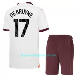 Completo calcio Manchester City Kevin De Bruyne 17 Bambino Secondo 2023/24 Completo calcio Manchester City Kevin De Bruyne 17 Bambino Secondo 2023/24