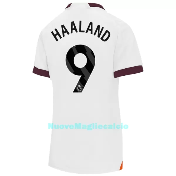 Maglia Manchester City Haaland 9 Donna Secondo 2023/24