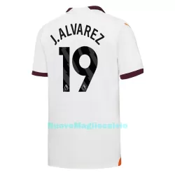 Maglia Manchester City J. Alvarez 19 Uomo Secondo 2023/24 Maglia Manchester City J. Alvarez 19 Uomo Secondo 2023/24