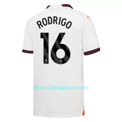 Maglia Manchester City Rodrigo 16 Uomo Secondo 2023/24 Maglia Manchester City Rodrigo 16 Uomo Secondo 2023/24