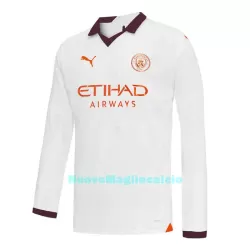 Maglia Manchester City Uomo Secondo 2023/24 Maniche Lunghe Maglia Manchester City Uomo Secondo 2023/24 Maniche Lunghe