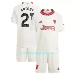 Completo calcio Manchester United Antony 21 Bambino 3rd 2023/24 Completo calcio Manchester United Antony 21 Bambino 3rd 2023/24