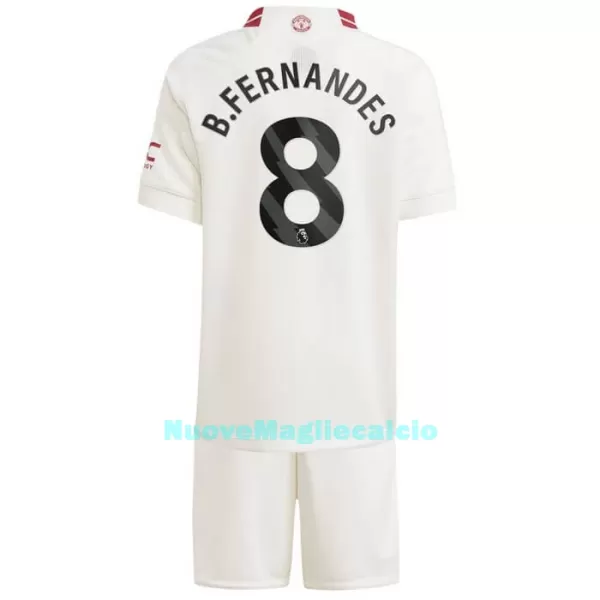 Completo calcio Manchester United Bruno Fernandes 8 Bambino 3rd 2023/24