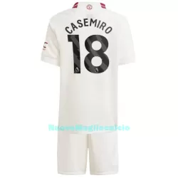 Completo calcio Manchester United Casemiro 18 Bambino 3rd 2023/24