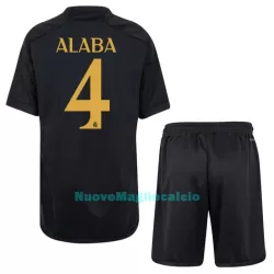 Completo calcio Real Madrid Alaba 4 Bambino 3rd 2023/24 Completo calcio Real Madrid Alaba 4 Bambino 3rd 2023/24