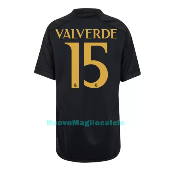 Completo calcio Real Madrid Valverde 15 Bambino 3rd 2023/24