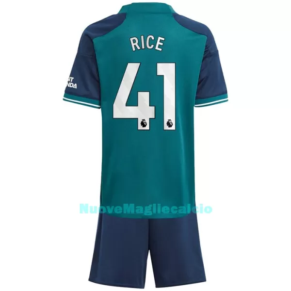 Completo calcio Arsenal Rice 41 Bambino 3rd 2023/24