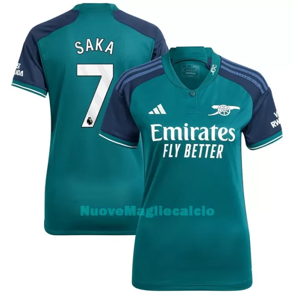 Maglia Arsenal Saka 7 Donna 3rd 2023/24