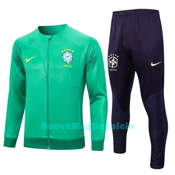 Brasile Tute da giacca da allenamento Uomo 2023/24 Verde