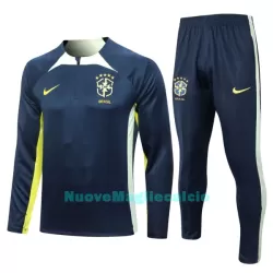 Brasile Tute Felpe da Allenamento Uomo 1/4-Zip 2023/24 Blu Brasile Tute Felpe da Allenamento Uomo 1/4-Zip 2023/24 Blu