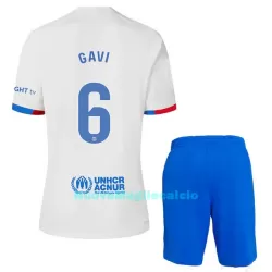 Completo calcio Barcellona Gavi 6 Bambino Secondo 2023/24 Completo calcio Barcellona Gavi 6 Bambino Secondo 2023/24