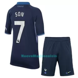 Completo calcio Tottenham Hotspur Son 7 Bambino Secondo 2023/24 Completo calcio Tottenham Hotspur Son 7 Bambino Secondo 2023/24
