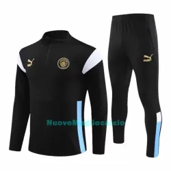 Manchester City Tute Felpe da Allenamento Uomo 1/4-Zip 2023/24 Nera Manchester City Tute Felpe da Allenamento Uomo 1/4-Zip 2023/24 Nera