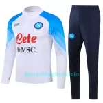 Napoli Tute Felpe da Allenamento Uomo 1/4-Zip 2023/24 Bianca