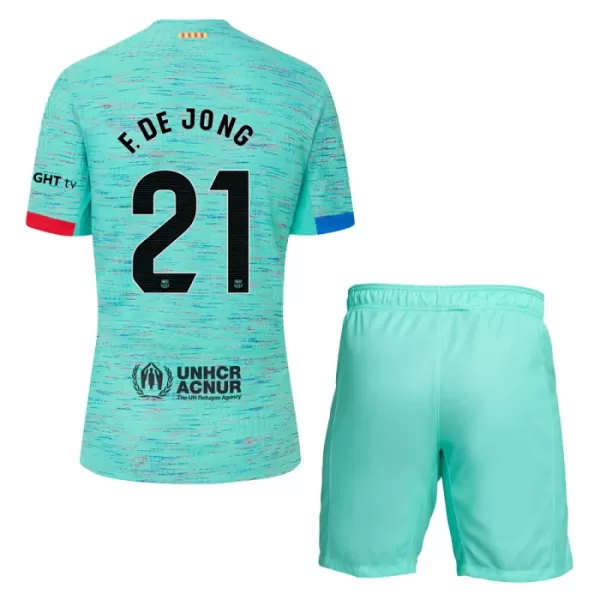 Completo calcio Barcellona Frenkie de Jong 21 Bambino 3rd 2023/24