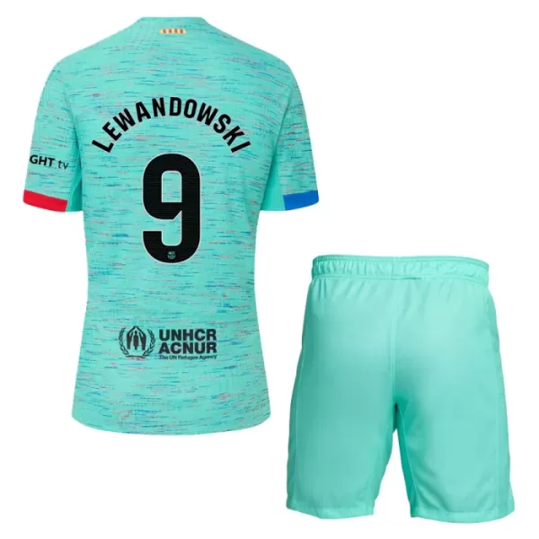 Completo calcio Barcellona Lewandowski 9 Bambino 3rd 2023/24