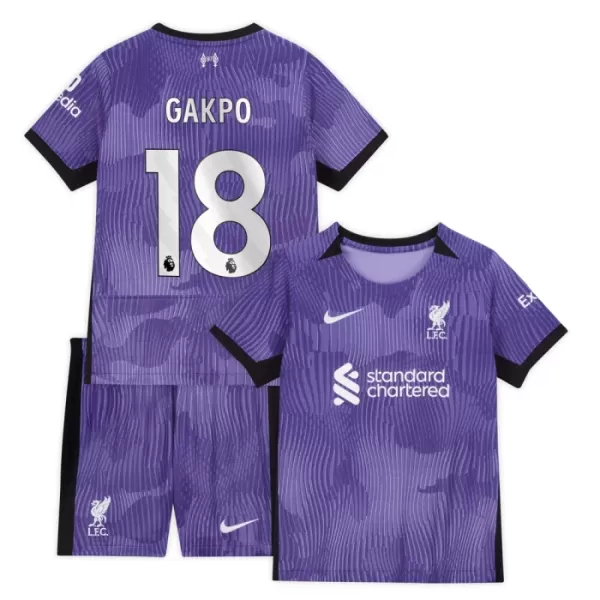 Completo calcio Liverpool Gakpo 18 Bambino 3rd 2023/24