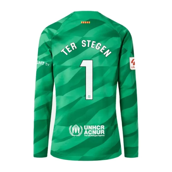 Maglia Portiere Barcellona Ter Stegen 1 Uomo Primo 2023/24 Maniche Lunghe