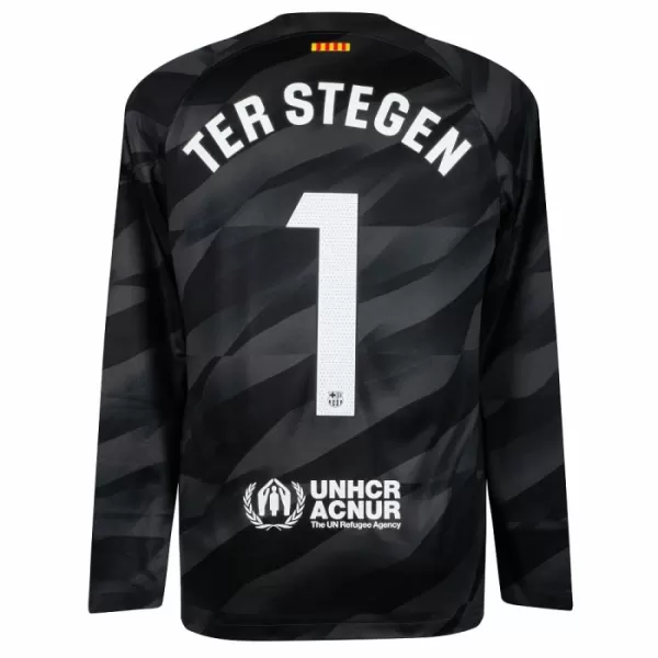 Maglia Portiere Barcellona Ter Stegen 1 Uomo Secondo 2023/24 Maniche Lunghe