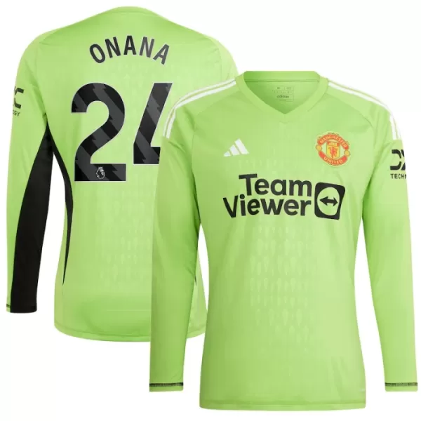 Maglia Portiere Manchester United Onana 24 Uomo Primo 2023/24 Maniche Lunghe