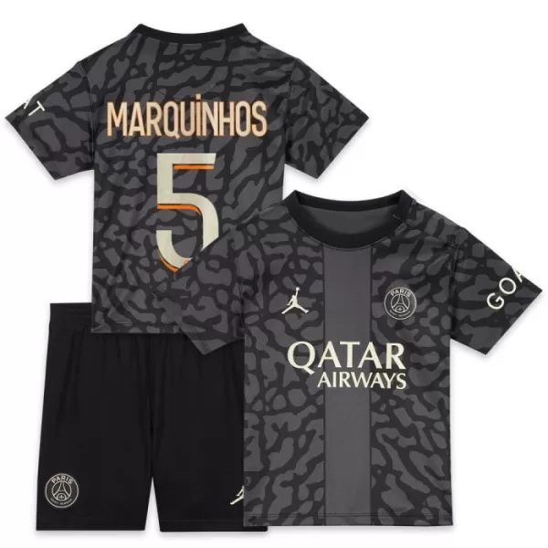 Completo calcio Paris Saint-Germain Marquinhos 5 Bambino 3rd 2023/24