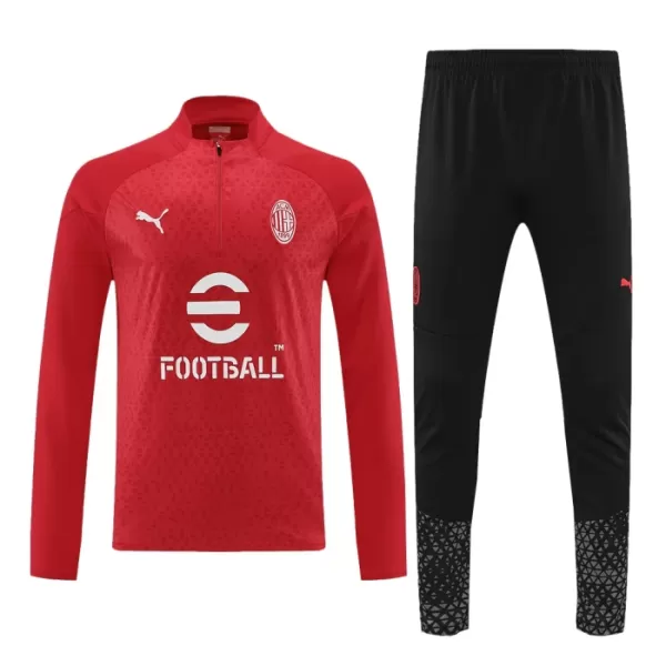 AC Milan Felpe da Allenamento Uomo 1/4-Zip 2023/24 Rossa