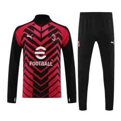 AC Milan Felpe da Allenamento Uomo 1/4-Zip 2023/24 Rossa Nera AC Milan Felpe da Allenamento Uomo 1/4-Zip 2023/24 Rossa Nera