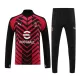 AC Milan Felpe da Allenamento Uomo 1/4-Zip 2023/24 Rossa Nera