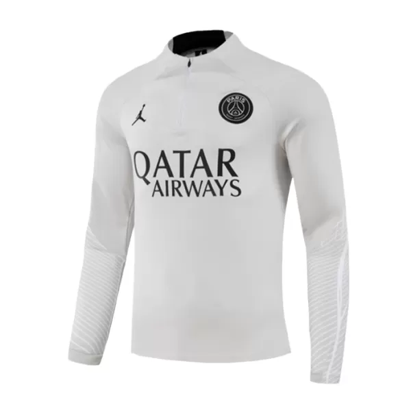 Paris Saint-Germain Felpe da Allenamento Uomo 1/4-Zip 2023/24 Grigio