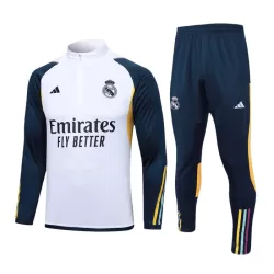 Real Madrid Felpe da Allenamento Uomo 1/4-Zip 2023/24 Bianca Real Madrid Felpe da Allenamento Uomo 1/4-Zip 2023/24 Bianca