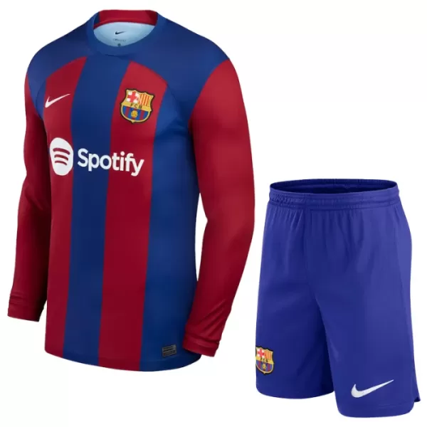 Completo calcio Barcellona Bambino Primo 2023/24 Maniche Lunghe