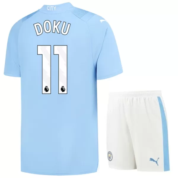 Completo calcio Manchester City Doku 11 Bambino Primo 2023/24