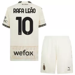 Completo calcio AC Milan Rafael Leao 10 Bambino 4th 2023/24 Bianca Completo calcio AC Milan Rafael Leao 10 Bambino 4th 2023/24 Bianca