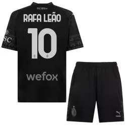 Completo calcio AC Milan Rafael Leao 10 Bambino 4th 2023/24 Nera Completo calcio AC Milan Rafael Leao 10 Bambino 4th 2023/24 Nera