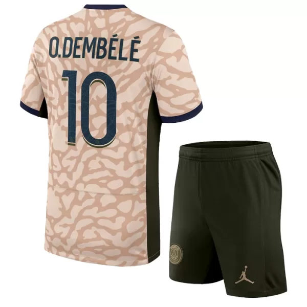 Completo calcio Paris Saint-Germain O. Dembele 10 Bambino 4th Jordan 2023/24