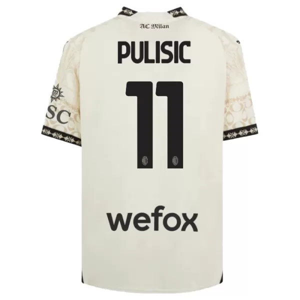 Maglia AC Milan Christian Pulisic 11 Uomo 4th 2023/24 Bianca