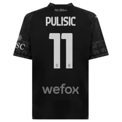 Maglia AC Milan Christian Pulisic 11 Uomo 4th 2023/24 Nera Maglia AC Milan Christian Pulisic 11 Uomo 4th 2023/24 Nera