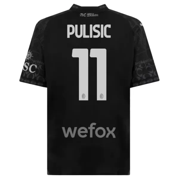 Maglia AC Milan Christian Pulisic 11 Uomo 4th 2023/24 Nera