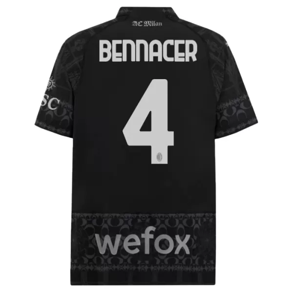 Maglia AC Milan Ismael Bennacer 4 Uomo 4th 2023/24 Nera