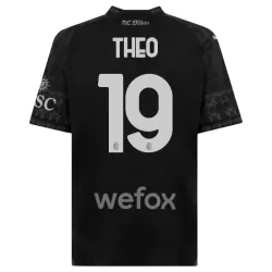 Maglia AC Milan Theo Hernandez 19 Uomo 4th 2023/24 Nera Maglia AC Milan Theo Hernandez 19 Uomo 4th 2023/24 Nera
