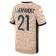 Maglia Paris Saint-Germain Lucas Hernandez 21 Uomo 4th Jordan 2023/24