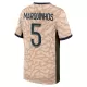 Maglia Paris Saint-Germain Lucas Marquinhos 5 Uomo 4th Jordan 2023/24