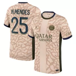 Maglia Paris Saint-Germain Nuno Mendes 25 Uomo 4th Jordan 2023/24 Maglia Paris Saint-Germain Nuno Mendes 25 Uomo 4th Jordan 2023/24