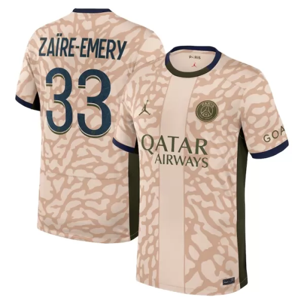 Maglia Paris Saint-Germain Zaire-Emery 33 Uomo 4th Jordan 2023/24