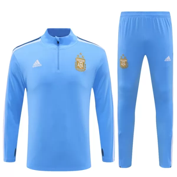 Argentina Felpe da Allenamento Bambino 1/4-Zip 2023/24 Blu